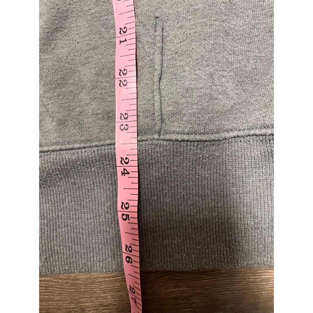 The North Face Hoodie Gray Red Box Logo Never Stop Exploring Men’s S Women’s M - Picture 8 of 9